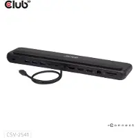 Club 3D - docking station - USB-C - 2 x HDMI DP - 1GbE