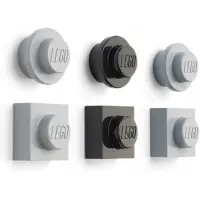 Room copenhagen LEGO oppbevaringskloss 4 topplokk glitter (rosa/transparent)