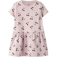 Name it Kjole - NmfFiora - Violet Ice/Kirsebær - - 6 år (116) - Kjole