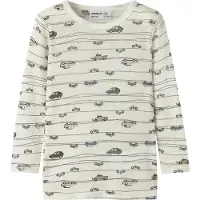 Name It Mini Genser - Ull - NmmWang - Snow White/Highway - - 4 år (104) - Genser