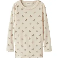 Lil´ Atelier Lil' Atelier Genser - Ull/Modal - Slim - NmfNalu - Turteldue/Fl - - 5 år (110) - Genser