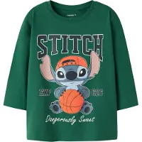 Name it Genser - NmmAmdres - Stitch - Eviggrønn - - 6 år (116) - Genser