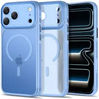 Tech-Protect MagPrime MagSafe CC-etui til iPhone 18 Pro Max / 17 Pro Max – Lysblå matt