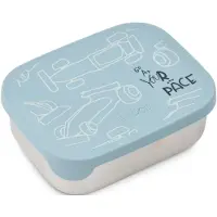 Liewood Matboks - Silikon/Stål - Arthur - 900 ml - Race Cars/B - - OneSize - Matboks