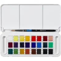 Daler Rowney Aquafine Watercolour Travel Set 24 col
