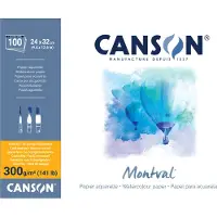 Canson Montval CP 24x32 cm 300G Pad 100 SH