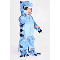 Den Goda Fen Kostymer - Dinosaur - Blå - - 3-4 år (98-104) - Kostymer