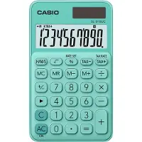Casio SL-310UC - Lommekalkulator - 10 sifre - solpanel, batteri - grønn