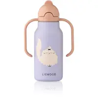 Liewood Drikkeflaske - Stål - Kimmie - 250 ml - CAT/Varm Lilac - - OneSize - Drikkeflaske