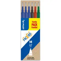Pilot Refill Pilot FriXion Medium 0.7 mm - med 6 stk. ass. farver