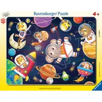 Ravensburger Puslespill - 40 Brikker - Dyreastronauter - - OneSize - Puslespill