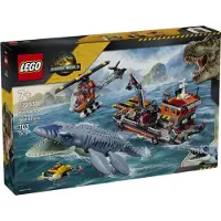LEGO Jurassic World 77983 byggesett, Mosasaurus-angrep på båt, 703 stk., 7+