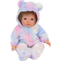 Tiny Treasures Dukkeklær - Rainbow Teddy Antrekk - - OneSize - Dukkeklær