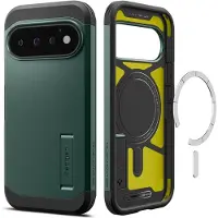 Spigen Google Pixel 11 Pro Tough Armor Mag-deksel - Avgrunnsgrønn