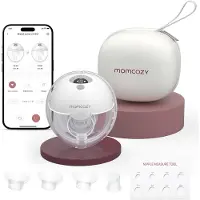 MOMCOZY M5 Smart brystpumpe, enkeltmodell med batteri, grå