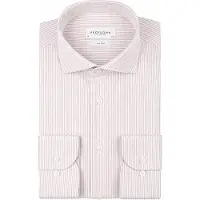 Profuomo Twill Skjorte Striper Beige Størrelse