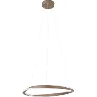 Eglo LED-hengelampe CAMEROTA, bronse, Ø 55 cm, fjernkontroll