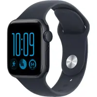 Apple Watch SE 3 GPS 40mm Midnight Aluminium Case with Navy Blue Sport Band - M/L