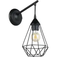 Eglo TARBES vegglampe E27 sort