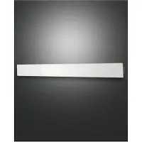 FABAS LUCE LED-vegglampe Lotus, hvit, 93 cm lang