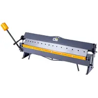 Vevor boks- og panbrems, 1220 mm/48 tommers metallbøyebrems, 16-gauge bløtt stålkapasitet, 0-135 graders justerbar, metallbøyemaskin med 16 fingre, kraftig aluminiumsfolder for presis bøying