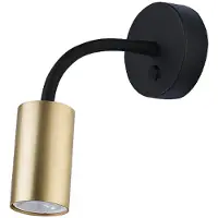 Euluna Vegglampe Eye Flex S, messing