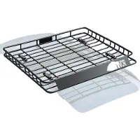 Vevor Takstativ, 102 x 136 x 10 cm, Universal Taklastkurv, Bagasjeholder for Biltak med maks lastekapasitet på 67 kg, 10 cm Gjerde, Anti-rust stål, Vindskjerm, for SUV-bil
