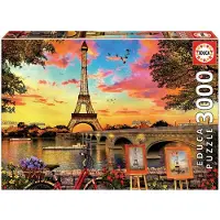 Educa Solnedgang I Paris Trepuslespill 3000 Stykker
