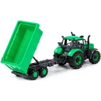 Polesie traktor “Progres” med tilhenger grønn i eske 91284