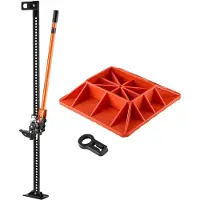 Vevor gårdsjekk med base, 152,5 cm høyløfts gårdsjekk, 3,18 tonns kapasitet med skralle Offroad-jekker, kraftige løftejekker med 130,1–1380 mm løfteområde for traktor, lastebil, SUV