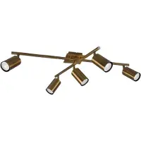 TRIO Marley downlight, antikk messing, 5 lyskilder