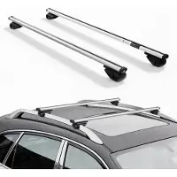 Vevor takstativ, tverrstenger, 75 kg kapasitet, universalpassform for hevede takrelinger, 210–1210 mm skinneavstand, låsbare kraftige tverrstenger i aluminium, takbagasje, kano, lastekurvstativ