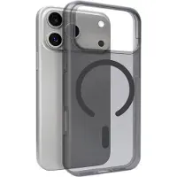 SBS Daylight Magsafe-kompatibelt silikonetui for iPhone 17 Pro - gjennomsiktig svart
