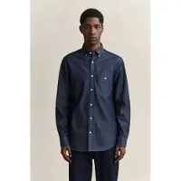 Gant Reg Indigo Bd Skjorte Med Lange Ermer