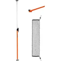 Vevor lastebøyle, skrallelaststenger justerbare fra 1016 mm til 1854 mm, kraftig stållaststabilisator med oppbevaringsnett og skillestang, teleskopiske lastelåsstenger for SUV-er, sedaner