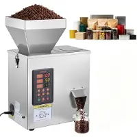 Vevor pulverfyllemaskin, 3-200g automatisk partikkeldispenser, høy nøyaktighet, premium rustfritt stål, intelligent veie-dispenserfyller for kaffebønner, korn, te, krydder, sølv