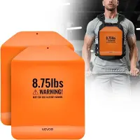 Vevor buede vektskiver, 4 kg par, taktiske vektskiver i premium stål for vest, ergonomisk design, for styrke- og utholdenhetstrening, løping, jogging, fitness, tunge treningsøkter