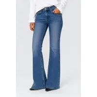 Gina Tricot  - Shape up flare tall jeans - Flare & bootcut jeans - Blå - 34 - Dame