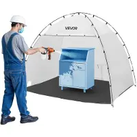 Vevor bærbart malebokstelt, 2330 x 1720 x 1900 mm maleteltstasjon, sprøyteskur med innebygd gulv og netting, stor plass, Oxford sprøytelaksetelt for skap, stoler, bord