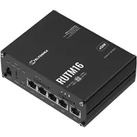 Teltonika RUTM16 - Trådløs ruter - WWAN 4-portssvitsj - PPP, 1GbE - Wi-Fi 5 - Dobbeltbånd - 3G, 4G - DIN-skinnemonterbar, veggmonterbar, overflatemonterbar