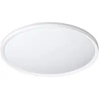 LINDBY LED-taklampe Edmund, hvit, Ø 39 cm, CCT, IP44