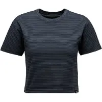 Black Diamond Stripe Crop Kortarmet T-skjorte
