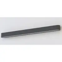 Euluna Vegglampe Soft, bredde 90 cm, grafitt, aluminium, G13