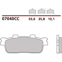 Brembo 07040 Organiske Bremseklosser