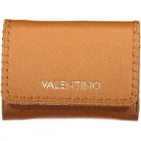 Mario Valentino for woman. VPS9W943 Brown logo wallet (OSFA), Casual, Polyurethane