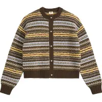 Levi's for woman. 007VG-0003 Multicolor Charlotte Crewneck Cardigan (XS), Casual, Acrylic