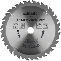Wolfcraft 6733000 Sirkelsagblad For Tre 160 Mm