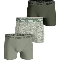 Björn Borg Bokser 3-Pack Stretch Grønn Mørkegrønn Størrelse