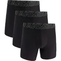 Under Armour Perf Tech 6in 3-pakk Svart