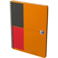 Hamelin Oxford International Activebook - Notisbok - spiralbundet - B5 (176 x 250 mm) - 80 ark / 160 sider - hvit - linjert - 2 hull - polypropylen (PP)